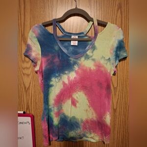 Tie-Dye V-Neck Women’s Top